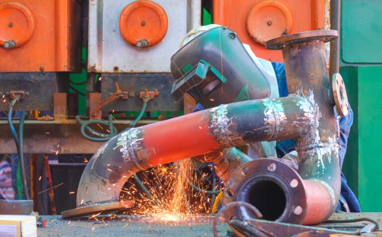 Miller Pipe Pro 400 welder used for stainless steel fabrication